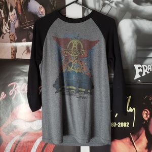 Aerosmith Vintage 1984 Faded Baseball Tee